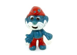 Papaschlumpf aus blauem Grundmaterial (Überraschungsei Rarität)