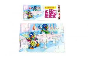 Peppy Pingo Party, Puzzleecke oben links mit Beipackzettel