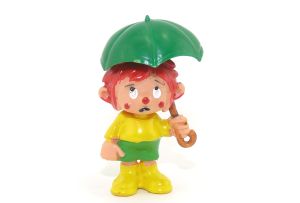  Pumuckl mit Schirm aus der Serie, Der Kobold Pumuckl (mit Eierlei Echtheits Garantieschein)