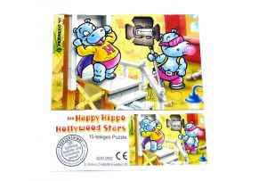 Happy Hippo Hollywood Puzzlecke oben links mit Beipackzettel