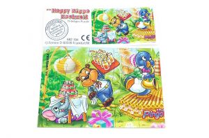 Happy Hippo Hochzeit Puzzle mit Beipackzettel (oben links)