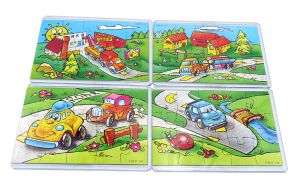 Spielzeug Puzzle aus Europa mit vier Beipackzetteln (60 Puzzleteile)