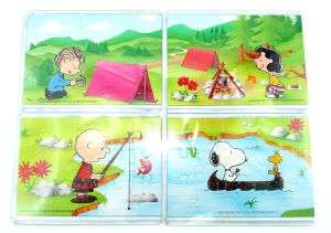 Superpuzzle inkl. Beipackzettel von Snoopy Peanuts beim Camping von 1993