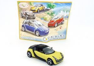 Smart Roadster Coupé 2004 in gelb Automodell in Maßstab 1:87
