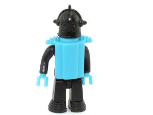 Die Kleinsten im Weltall Worry. Arme und Beine aus schwarzem Material, sonst hellblaues Material (Roboter)