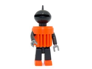 Die Kleinsten im Weltraum - Ralphy aus orange - schwarzem Material (Roboter)