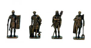 Satz Römer Kupfer - Brüniert. Erscheinungsjahr 80er /1992 (Metallfiguren)