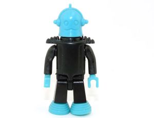 Die Kleinsten im Weltall Worry. Arme und Beine aus schwarzem Material, Helm helblau (Roboter)