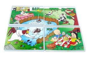 Schweinchen Dick als Europa Superpuzzle mit Beipackzetteln (60 Puzzleteile)