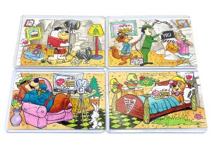 Yogi Bear (innen): Europa Superpuzzle mit Beipackzetteln (60 Puzzleteile)