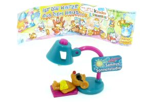 Sammys Sonnenstudio Lampenschirm in grün mit langem Beipackzettel
