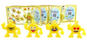 Satz Emoji Anhänger Nr. SE784 SE784A SE784B SE784C (4er Satz Smilys)