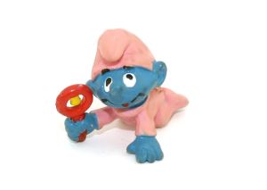 Babyschlumpf rosa mit Rassel - Die Schlümpfe - Schlumpf - 20202 von Schleich