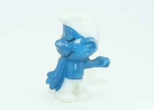 Schlieriger Schüchterner Schlumpf aus der Serie Erkennst Du Deinen Schlumpf