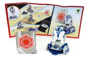 R2-D2 von Star Wars. Kinder Surprise Figur mit Beipackzettel (Kennung SE761)