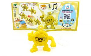 Emoji Anhänger Brille - Kopfhörer mit Beipackzettel (Kinderjoy Emojoy)