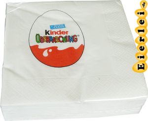 50 Servietten mit Ü-Ei Motiv