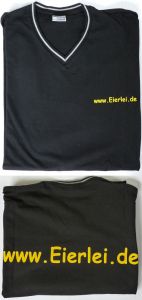 Eierlei T-Shirt in schwarz Größe L