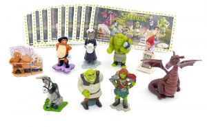 Shrek 4 Satz Fiona mit türkisen Anhänger (selten) dunklen Haaren