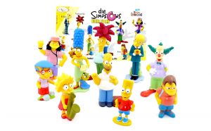 Satz Die Simpsons Figuren mit einem Beipackzettel (Komplettsatz)