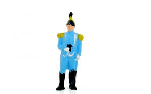 Soldat mit Fernglas und Federbusch (Soldaten und Uniformen)