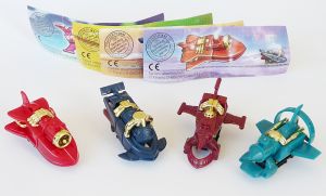 Satz SpaceLoks mit Beipackzettel - 4 Loks (Komplettsatz)