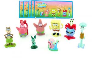 SpongeBob 2012 mit allen Beipackzetteln und Sonderfigur Patrick als Schlüsselanhänger