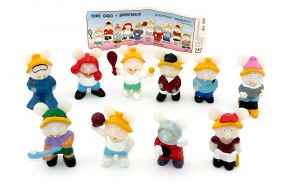 10er Figurensatz von Maraja, Mäuse die leuchten [Firma Maraja]