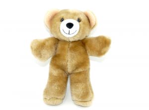 Plüsch Teddy, war 1999 im Maxi Ei Italien (Höhe 17cm)