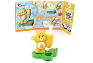 Glücksbär - Care Bears in gelb EN228 mit Zettel (Ü-Ei Glücksbärchen 2018)