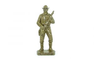 Bill Tilghman in GOLD als Metallfigur aus der Serie Westmänner 1