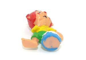 Tollpatsch mit blauen Farbtopf der von unten nicht bemalt ist (Ü-Ei Variante)