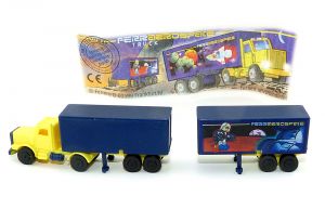 Truck Container ohne Aufdruck. Aufdruck ist nur von einer Seite vorhanden.