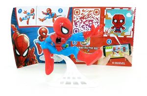 Spiderman Figur aus der Serie Marvel Heroes mit Beipackzettel Nummer VV403