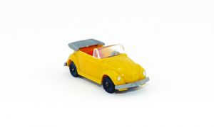 VW Käfer Cabriolet in gelb (Fahrzeuge nach Wiking Vorbild)