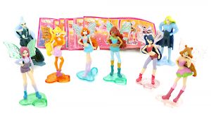 8 WinX Club Figuren mit allen Beipackzetteln (Sätze Europa)