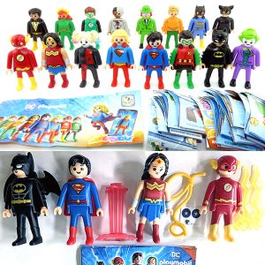 16er Figuren Satz von DC und die 4 Maxi Ei Figuren von Playmobil dazu