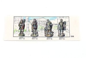 Beipackzettel von den ROMAN 268 (Metallfiguren - Zettel - BPZ)