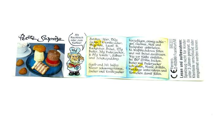 Beipackzettel PERITER SURPRISE von den Küchenzwerge