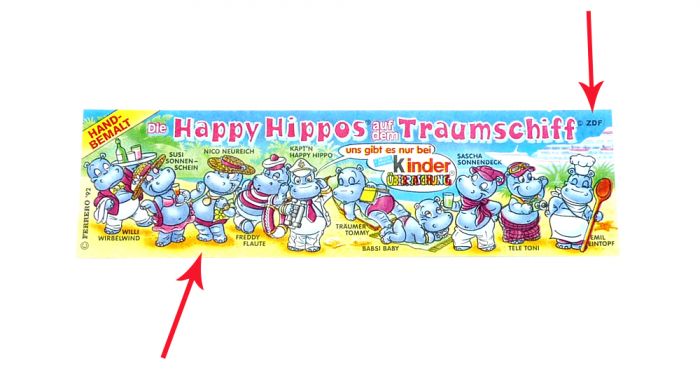 Beipackzettel vom Traumschiff mit ZDF aber ohne Frankfurt Kennung (BPZ)