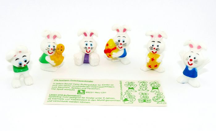 Figurensatz "Die lustigen Osterhasenkinder" mit Beipackzettel