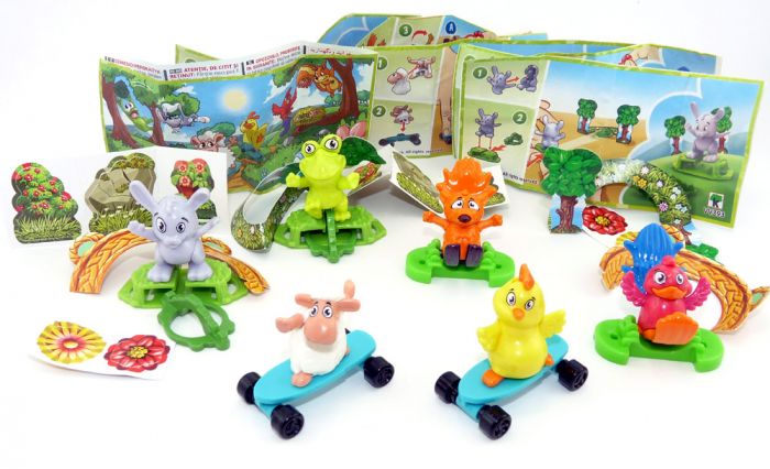 Komplettsatz Easter Outdoor Fitte Frühlingsflitzer VV390 bis VV395 und alle Beipackzettel, Ostern 2021