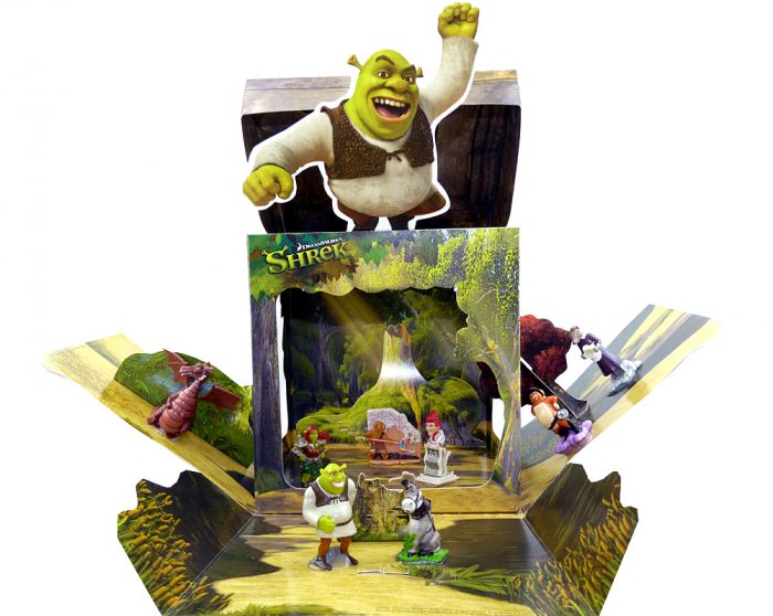 Shrek 4 Diorama. Für immer Shrek 2010 mit original Karton.