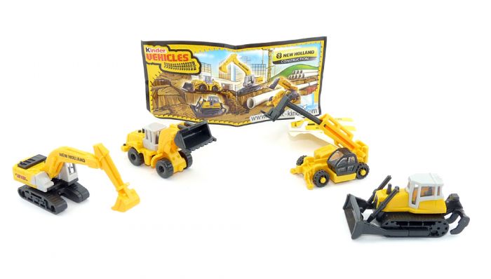New Holland Sätze Baufahrzeuge Ferrero 2008 mit einem Beipackzettel