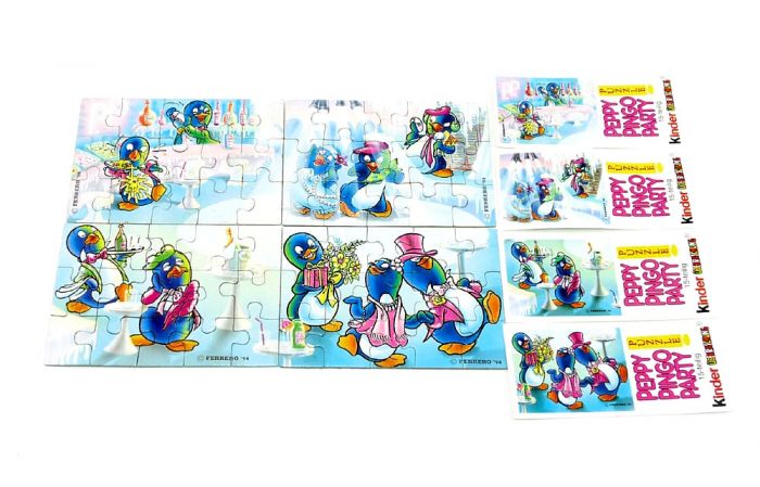 Peppy Pingo Party Superpuzzle mit allen vier Beipackzetteln
