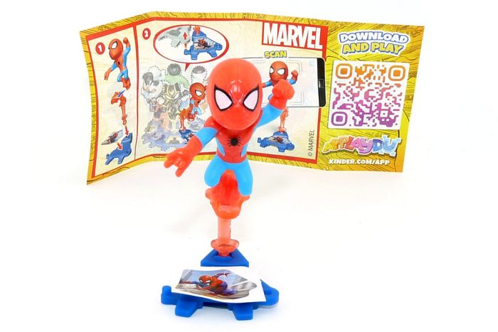 Spiderman von den Marvel Super Heroes 2024 mit Beipackzettel und Aufkleber [Kennung VQ363]