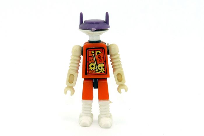 Jack mit Aufkleber aus der Serie "Weltraum Roboter von 1987"