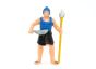 Ägypter von ca. 1976. Ägypter mit Speer und Sichelmesser in blau. Zustand 1 A