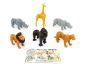 Tiere der Wildnis. Alle 6 Steckfiguren der Serie und ein Beipackzettel dazu