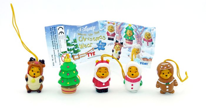 Winnie the Pooh Christmas Figuren mit Beipackezttel [von der Firma Tomy]